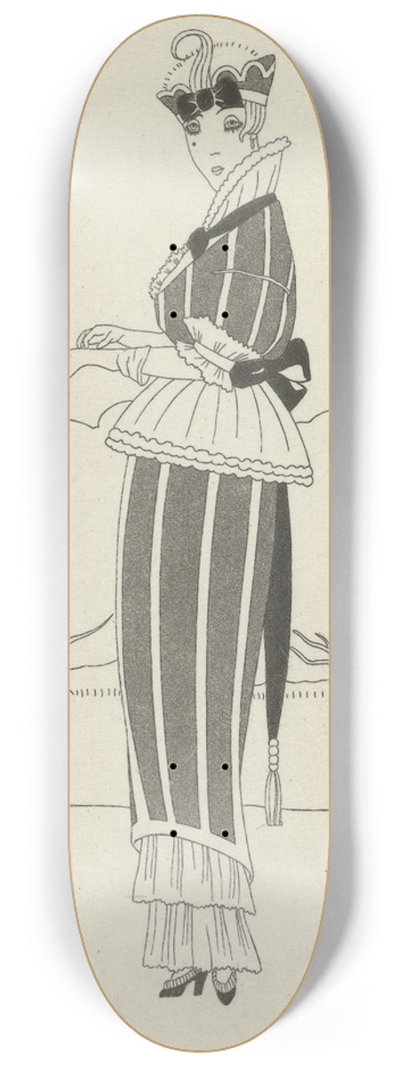 Andr Stfan - Journal des Dames et des Modes, Costumes Parisiens, 1914, No. 138 8.25 inch art skate deck