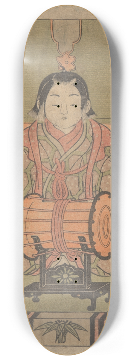 Korysai Isoda - Man with Drum 8.25 inch art skate deck