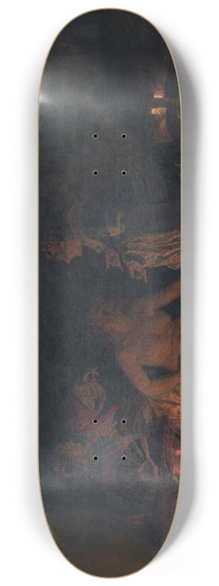 Kristian Zahrtmann - Leonora Christina Being Examined in Prison 8.25 inch art skate deck
