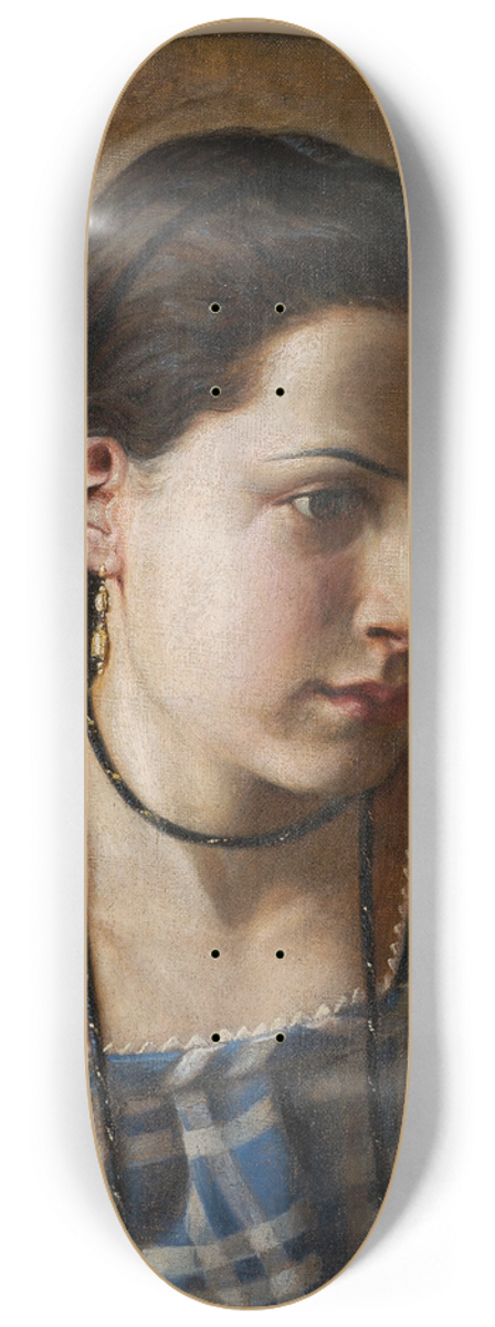 Kristian Zahrtmann - Portrait of Vilhemine Erichsen 8.25 inch art skate deck