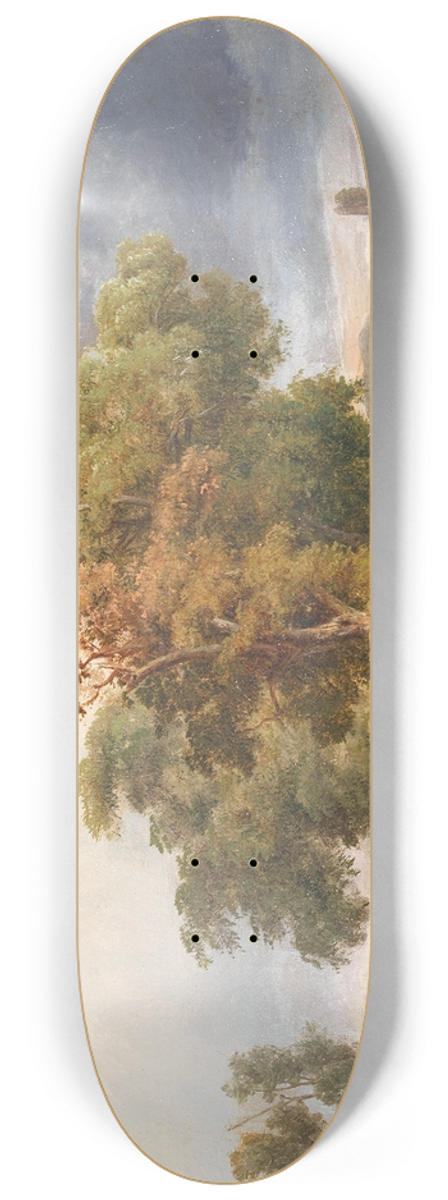 Kroly Mark - Motif of the Cascina in Pisa 8.25 inch art skate deck