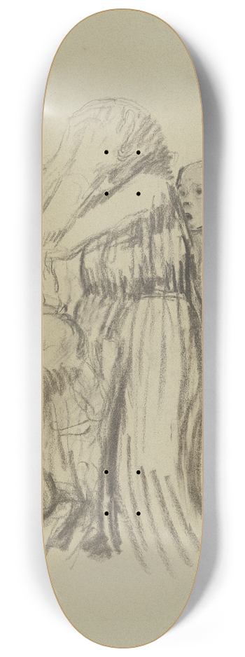Kthe Kollwitz - Gefallen 8.25 inch art skate deck
