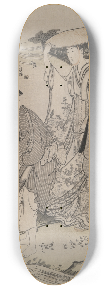 Kubo Shunman - Province of Musashi; Six TamaRivers 8.25 inch art skate deck