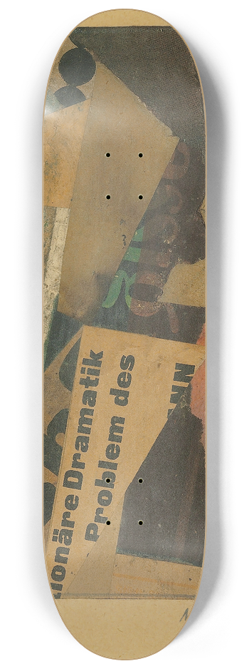 Kurt Schwitters - Mz 221. Dramatik 8.25 inch art skate deck