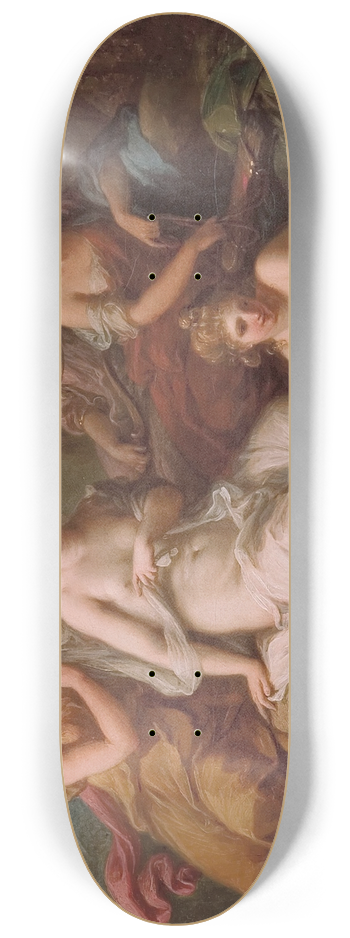 Angelica Kauffmann - Diana and her nymphs bathing 8.25 inch art skate deck