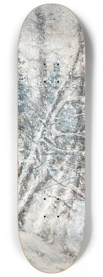 Ladislav Mednynszky - A Wintry Forest 8.25 inch art skate deck