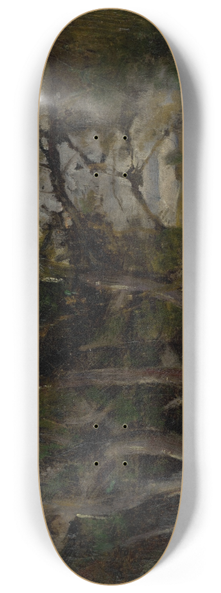 Ladislav Mednynszky - Early Evening Motif in a Park in Strky 8.25 inch art skate deck