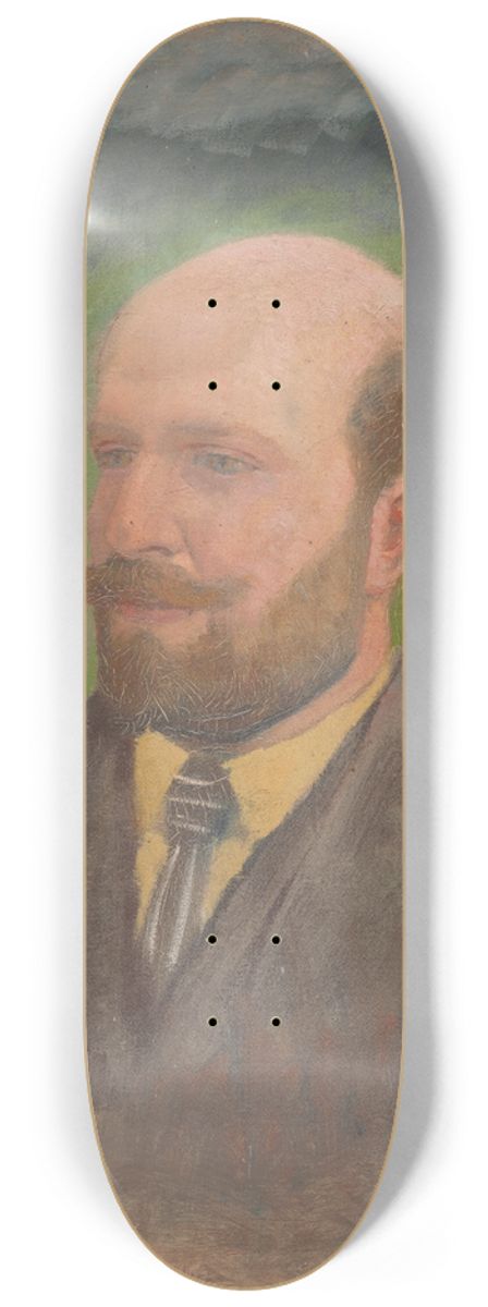 Ladislav Mednynszky - Portrait of a Man with a Tie 8.25 inch art skate deck