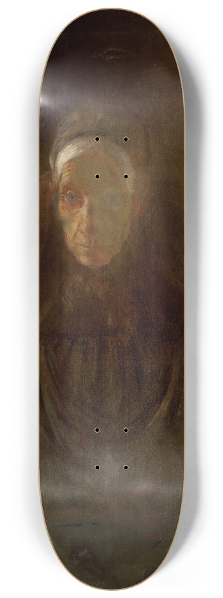Ladislav Mednynszky - Study of an Old Woman 8.25 inch art skate deck