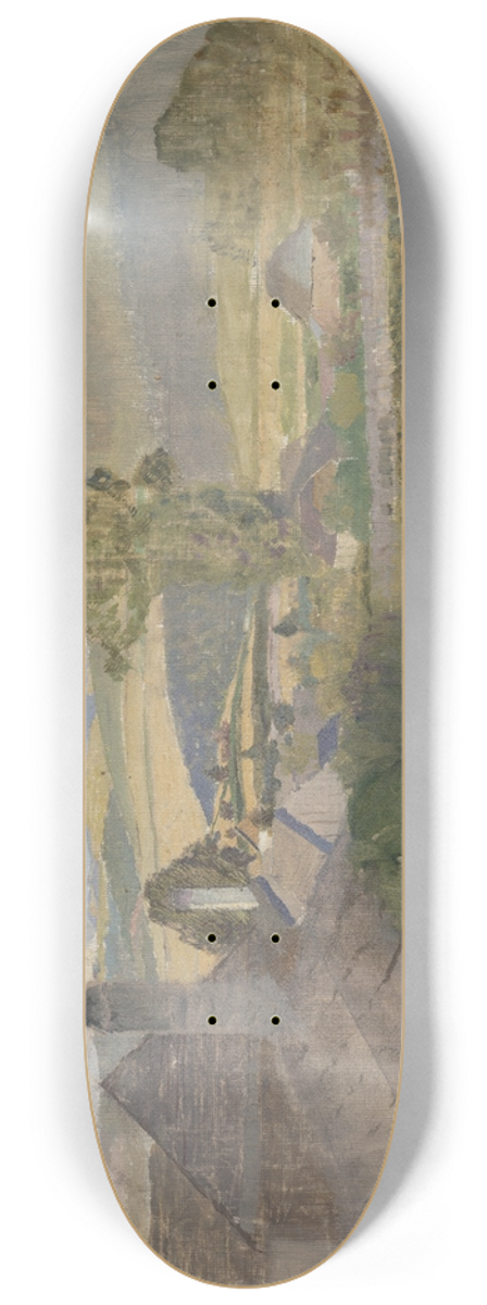Ladislav Mednynszky - Village below the Tatras 8.25 inch art skate deck