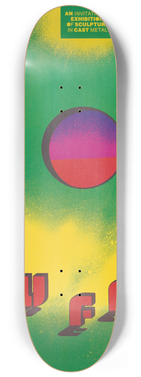 Lanny Sommese - Hot stuff! An invitational exhibition of sculpture in cast metal 8.25 inch art skate deck