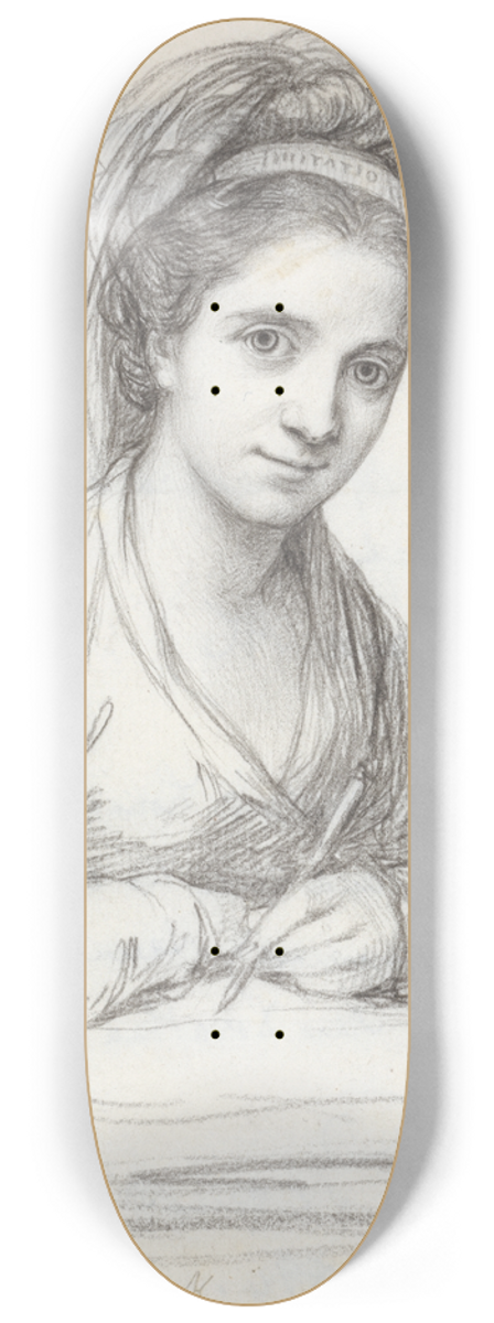 Angelica Kauffmann - Self Portrait 8.25 inch art skate deck