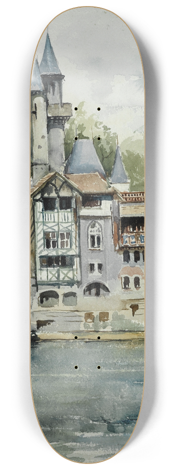 Laure Brouardel - Exposition de 1900, le Vieux Paris 8.25 inch art skate deck
