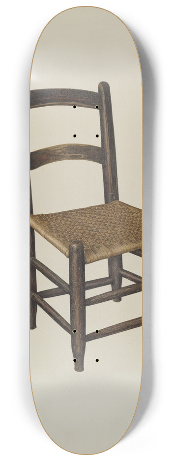 Laurette Gauthier - Cane Bottom Chair 8.25 inch art skate deck