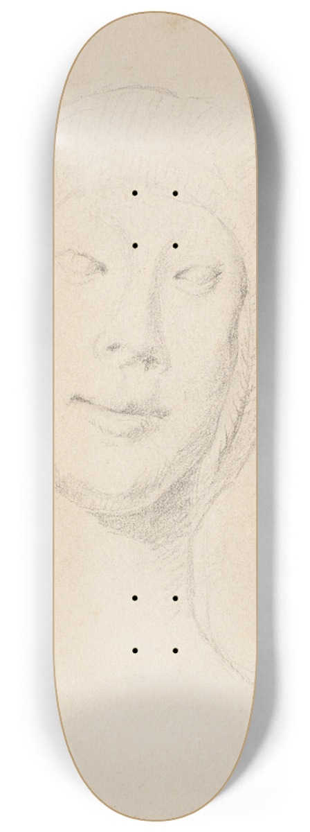 Laurits Andersen Ring - Studie efter Francesco Lauranas buste af Eleonora dAragona i museet i Palermo. En face 8.25 inch art skate deck