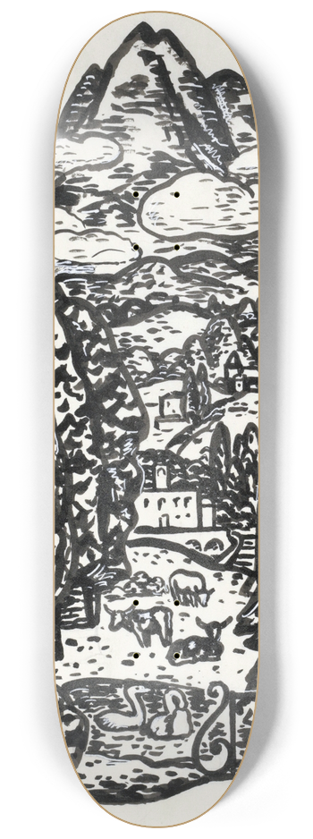 Leo Gestel - Berglandschap 8.25 inch art skate deck
