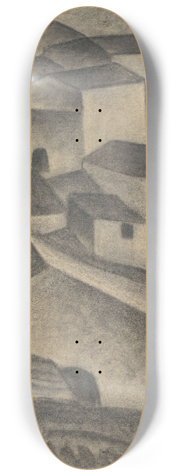 Leo Gestel - Huizen van een Italiaans dorp 8.25 inch art skate deck