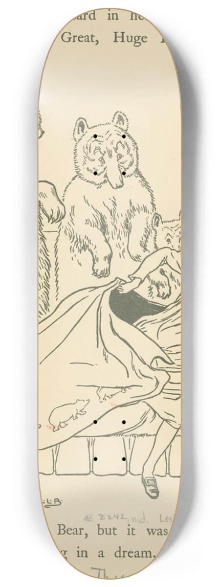 Leonard Leslie Brooke - The bears discover Goldilocks 8.25 inch art skate deck