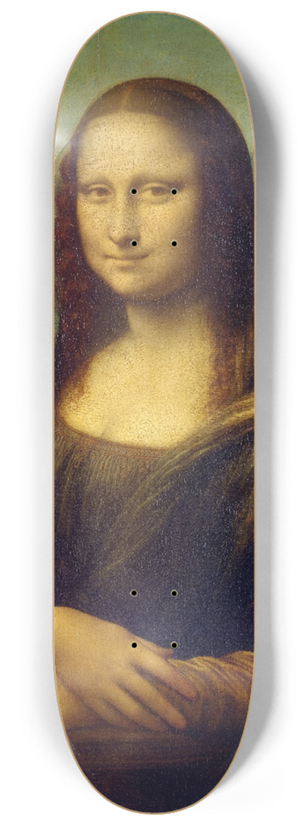 Leonardo da Vinci - Mona Lisa 8.25 inch art skate deck