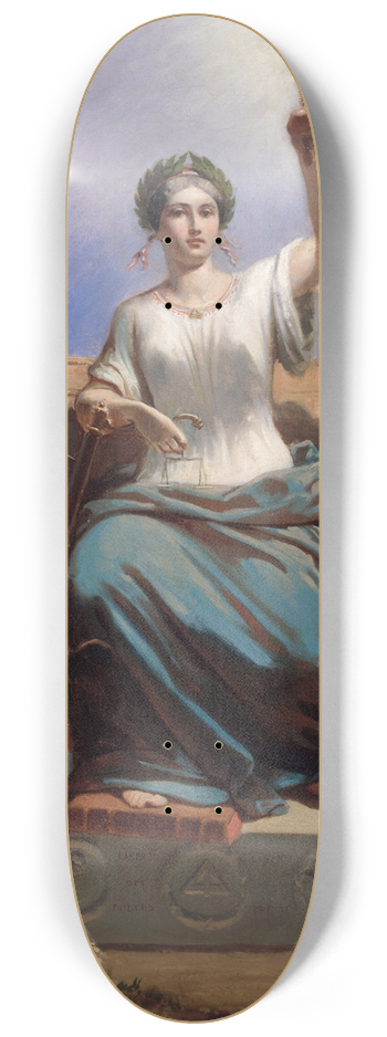 Ange-Louis Janet - La Rpublique 8.25 inch art skate deck