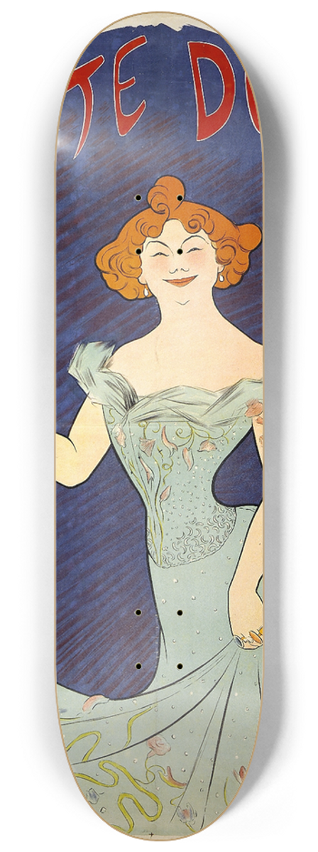 Leonetto Cappiello - Odette Dulac 8.25 inch art skate deck