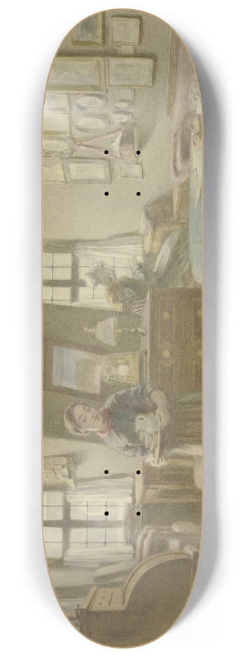 Angilbert Gbel - Peasant sitting room 8.25 inch art skate deck