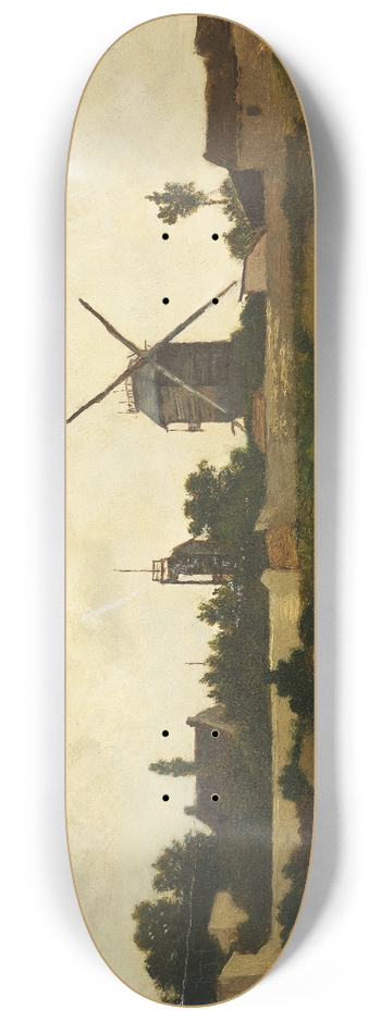 Leon Richet - Les Moulins de Montmartre 8.25 inch art skate deck