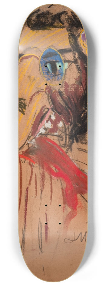 Leon Wyczkowski - Caricature of Feliks Jasieski 8.25 inch art skate deck