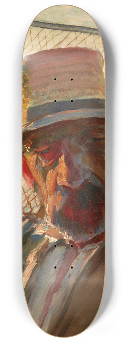 Leon Wyczkowski - Fisherman with a Net 8.25 inch art skate deck