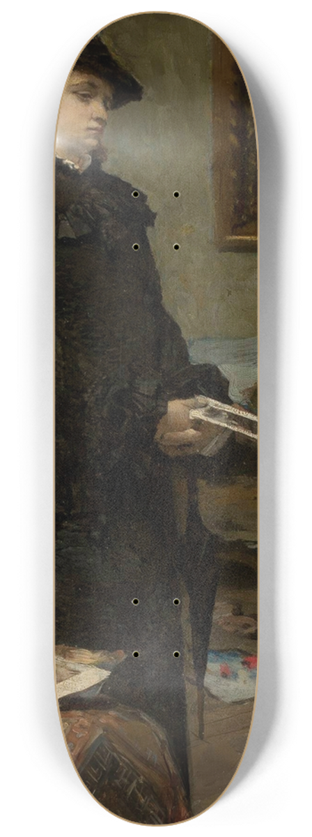 Leon Wyczkowski - In the painters studio 8.25 inch art skate deck