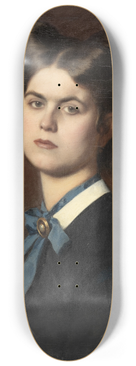 Leopold Carl Mller - Marie Mller, die Schwester des Knstlers 8.25 inch art skate deck