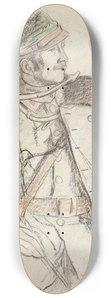 Leopold Gottlieb - Chory Legionw Polskich [Alfred Wallner] 8.25 inch art skate deck