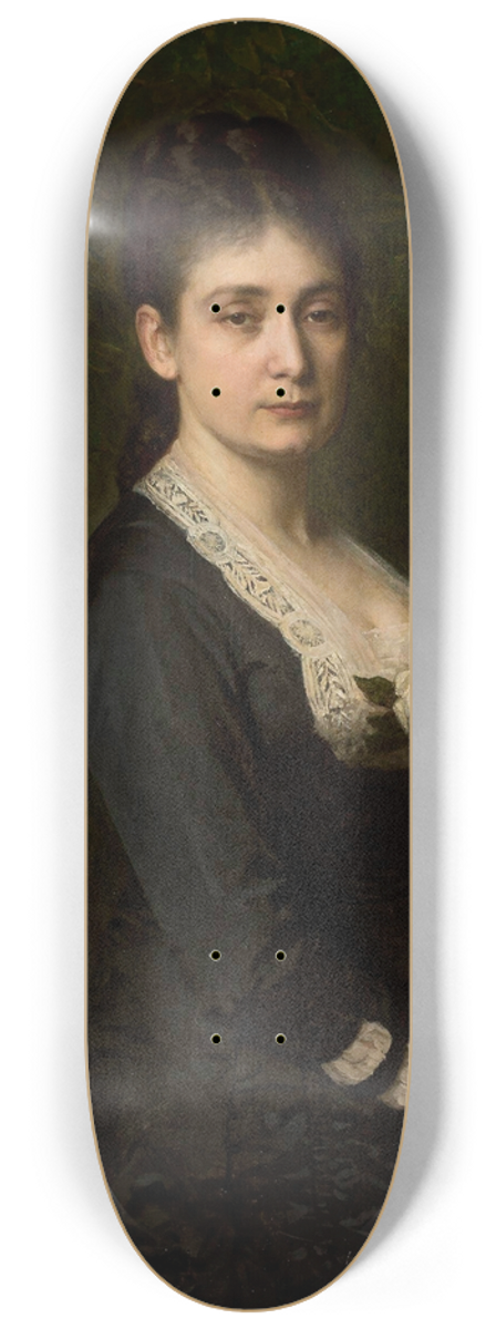 Leopold Horowitz - Portrait of Mina Fajans (18411933) 8.25 inch art skate deck