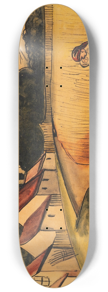 Anita Re - Buerin mit Kind 8.25 inch art skate deck
