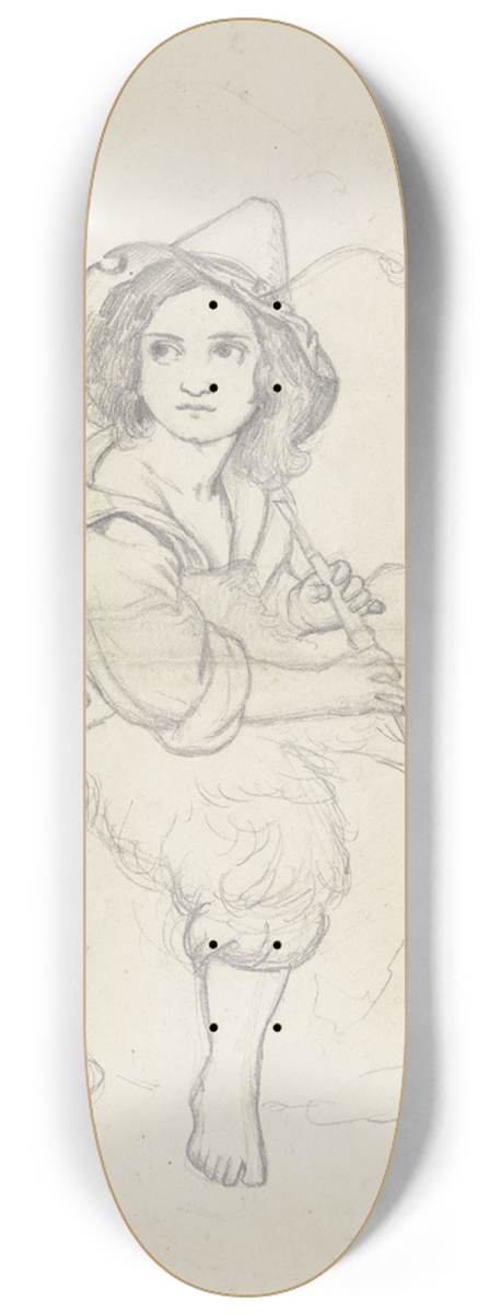 Leopold Pollak - Hirtenknabe in der rmischen Campagna 8.25 inch art skate deck