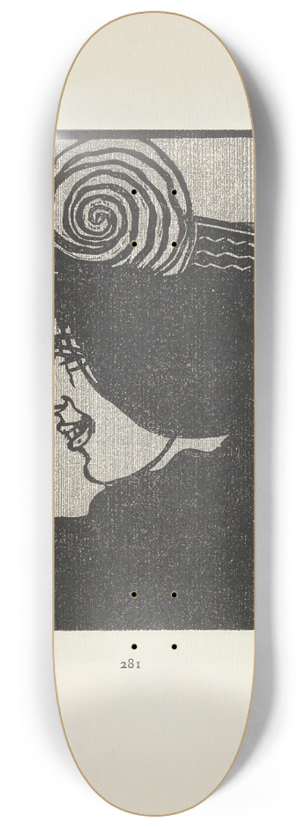 Leopold Stolba - Ver Sacrum 1903 S 281 8.25 inch art skate deck