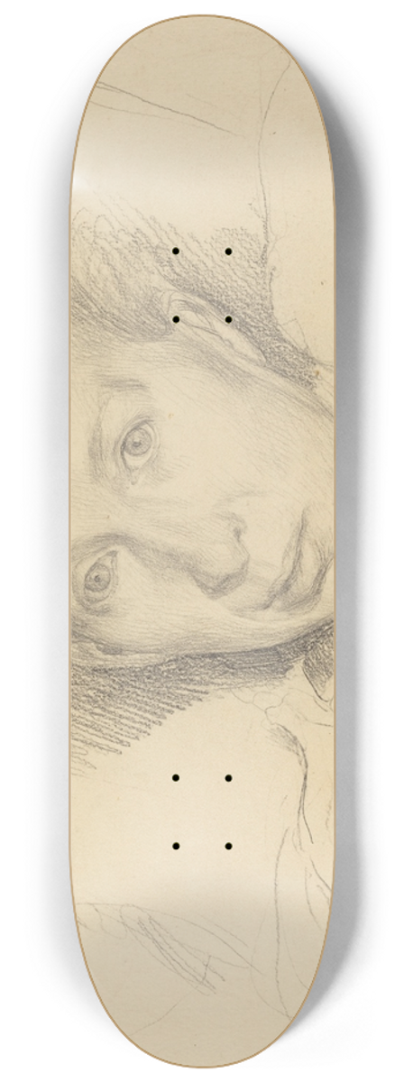 Leopold von Kalckreuth - The Artists Sister, Marie von Kalckreuth 8.25 inch art skate deck