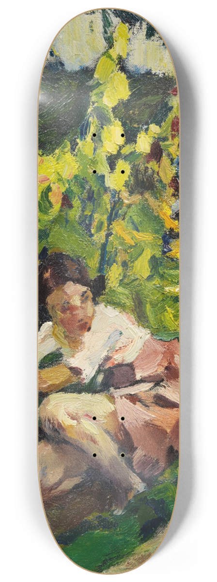 Leo Putz - Toni im Blumenbeet 8.25 inch art skate deck
