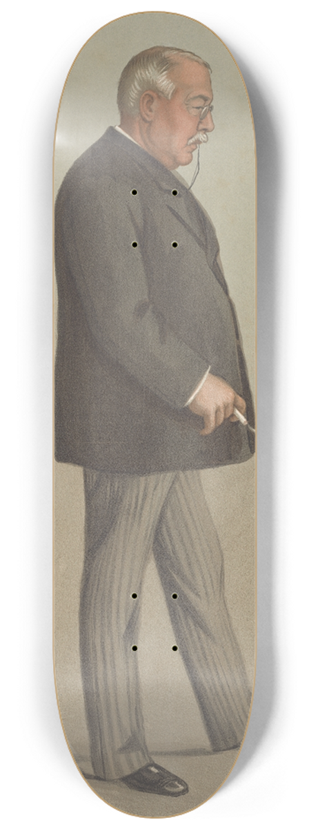 Leslie Matthew Ward - Bankers and Financiers. Egypt. The Earl of Cromer. 2 January 1902 8.25 inch art skate deck