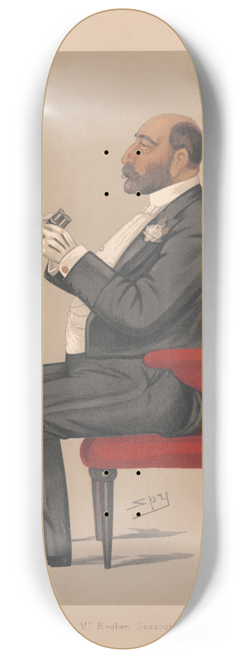 Leslie Matthew Ward - Bankers and Financiers. Mr. Reuben Sassoon. 20 September 1890 8.25 inch art skate deck
