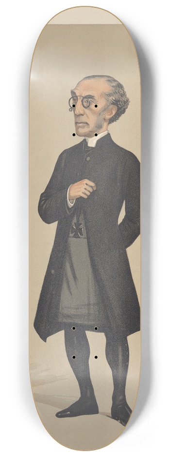 Leslie Matthew Ward - Clergy. From the Army to the Church. Dr. David Maclagen. Archbishop of York. 5 September 1891 8.25 inch art skate deck