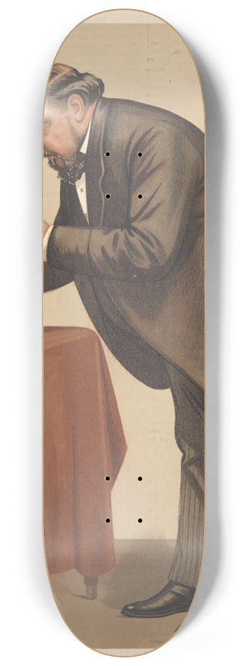 Leslie Matthew Ward - Doctors and Scientists. Mr. Frank Crisp. 31 May 1890 8.25 inch art skate deck