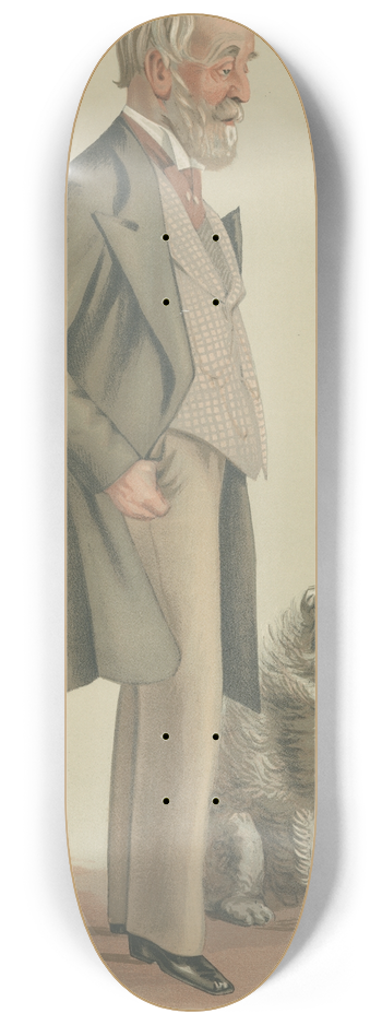 Leslie Matthew Ward - Fox Hunters. Foxhunting. Lord Gardner. 21 July 1883 8.25 inch art skate deck