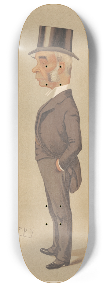 Leslie Matthew Ward - Legal; North Norfolk, Herbert Hardy Cozens-Hardy, April 13, 1893 8.25 inch art skate deck