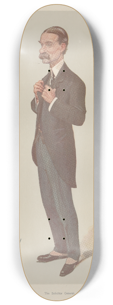 Leslie Matthew Ward - Legal; The Solicitor General, Sir W. S. Robson, January 25, 1906 8.25 inch art skate deck