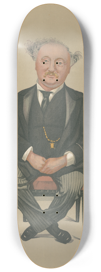Leslie Matthew Ward - Musicians; Oxford Music, Sir John Stainer, August 29, 1891 8.25 inch art skate deck