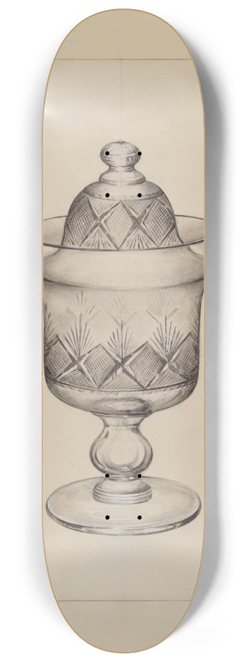 Anna Aloisi - Sugar Bowl with Cover 8.25 inch art skate deck