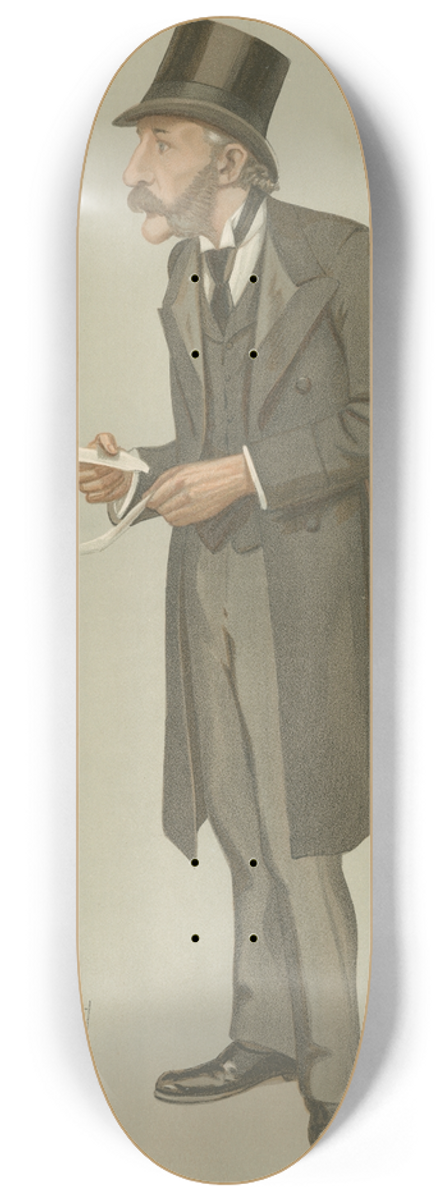 Leslie Matthew Ward - Politicians  a Lancaster Lad. Sir Henry Howorth. 11 July 1895 8.25 inch art skate deck