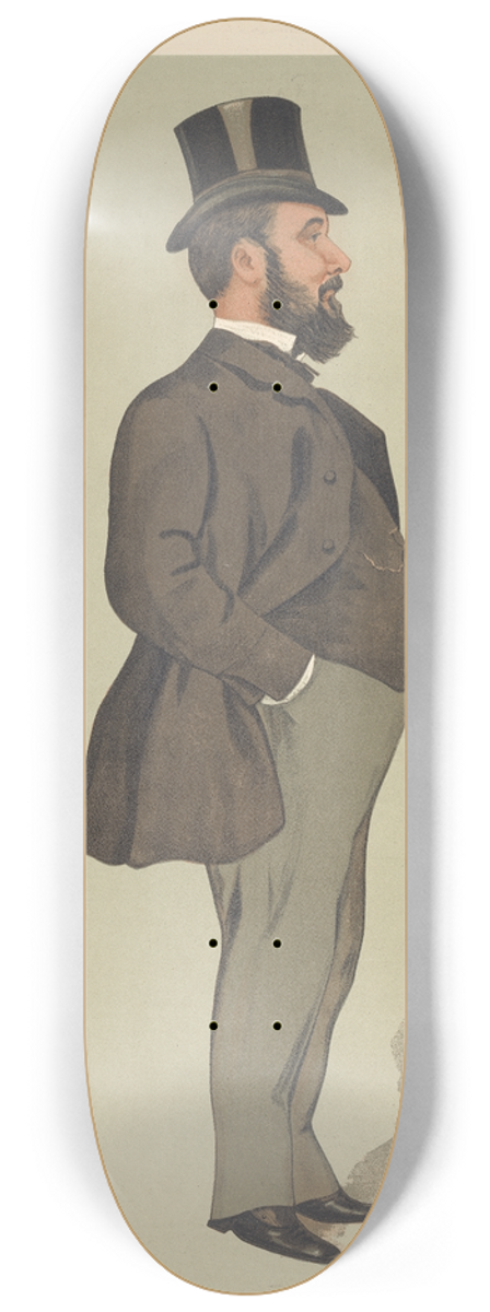 Leslie Matthew Ward - Politicians  A Liberal Imperialist. The Rt. Hon. Sir Edward Grey. February 5, 1903 8.25 inch art skate deck