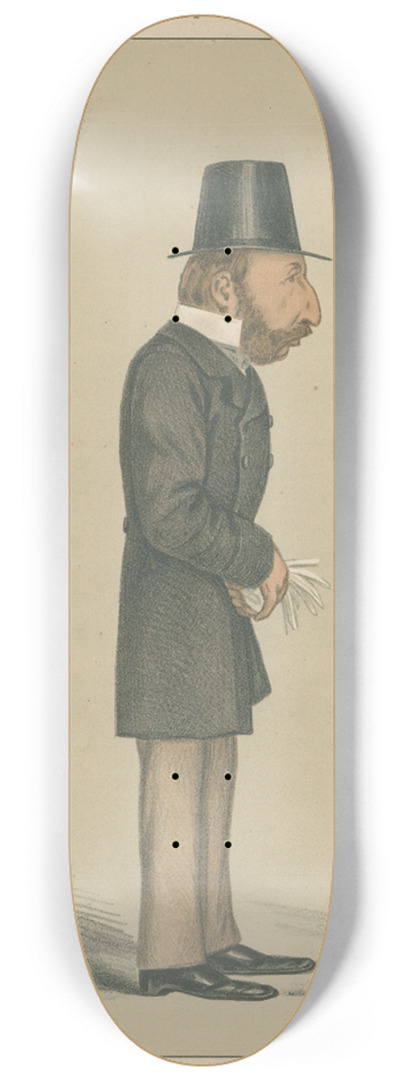 Leslie Matthew Ward - Politicians  and Stratheden. Lord Campbell and Stratheden. October 4, 1873 8.25 inch art skate deck